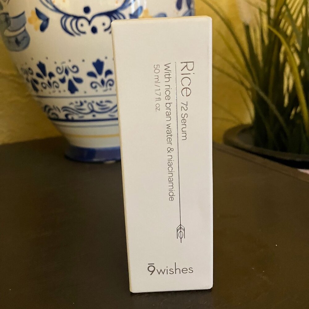 9wishes RICE 72 SERUM w Rice Bran Water & Niacinamide - NEW SEALED 50ml